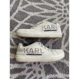 Karl Lagerfeld Paris Women's Bejeweled Karl Cate Pins High Top Sneaker